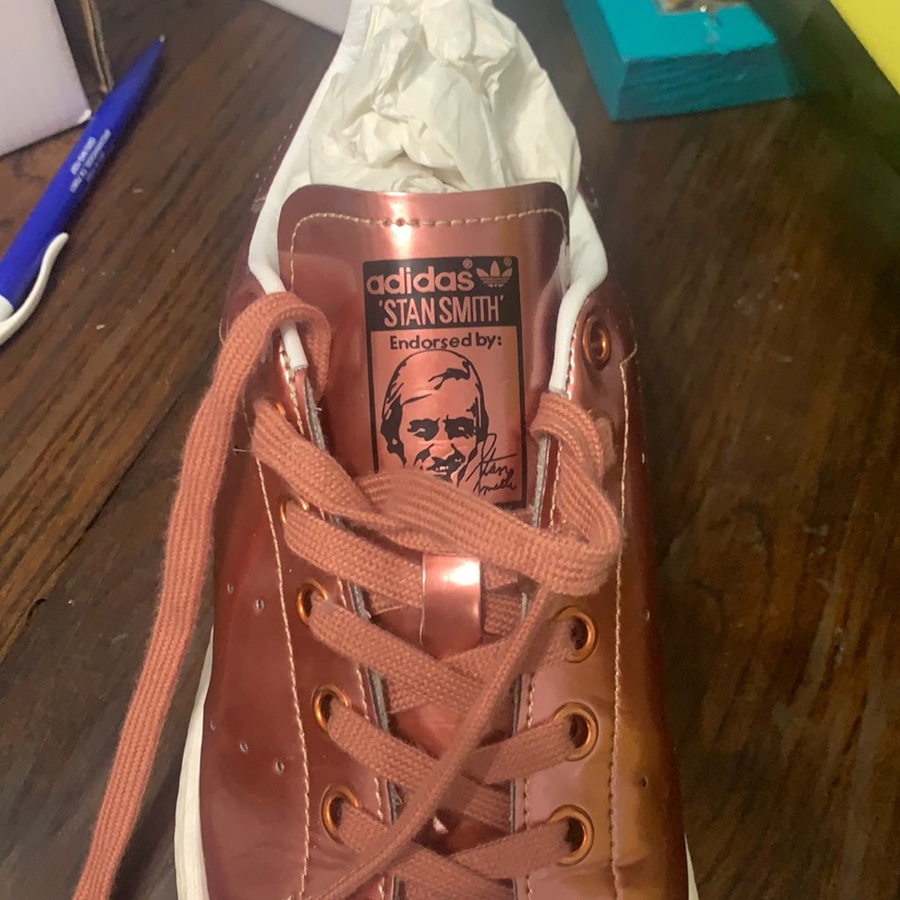 Adidas Stan Smith Collection copper color.
